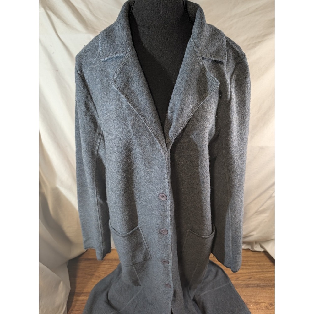 Jillian Jones 100% Wool Size Large Long Cardigan
